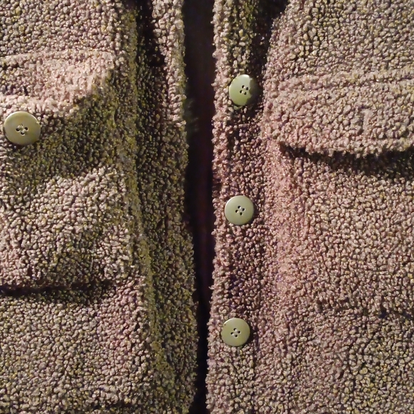 Green teddy jacket - Picture 3 of 4